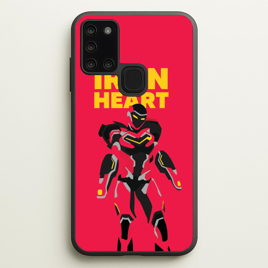 Metal Heart Hero Standing Galaxy A21s Case