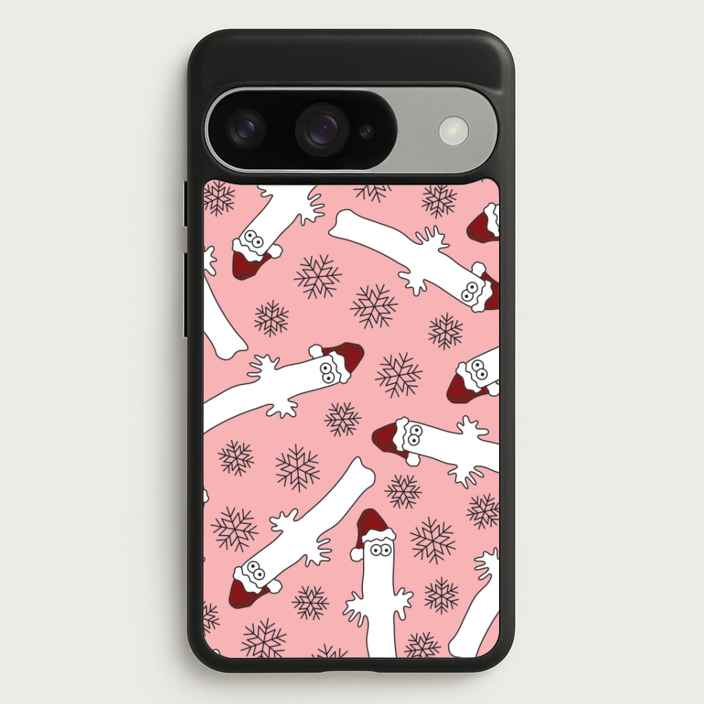 Wiggly Moom Xmas Hat Pattern Google Pixel 10 / 10 Pro Case