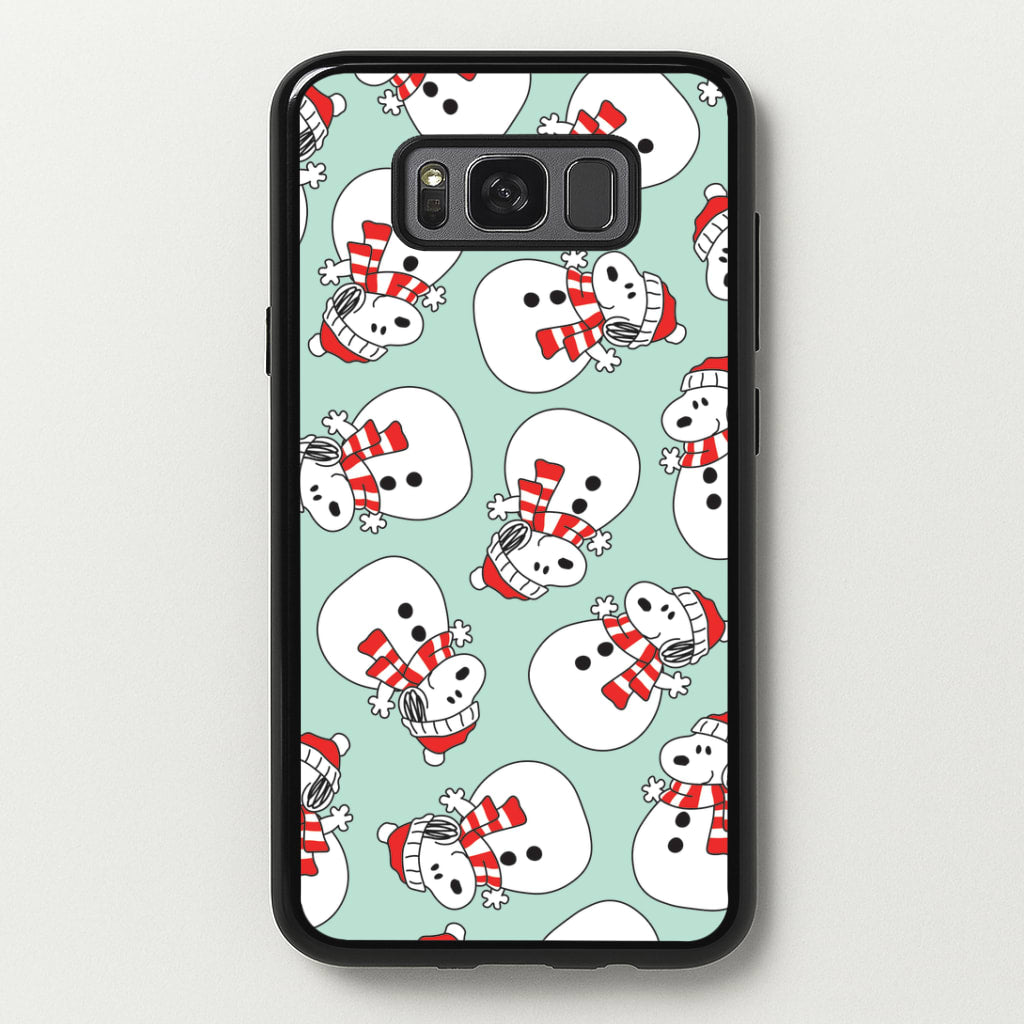 Cartoon Beagle Snowman Pattern Galaxy S8 Plus Case