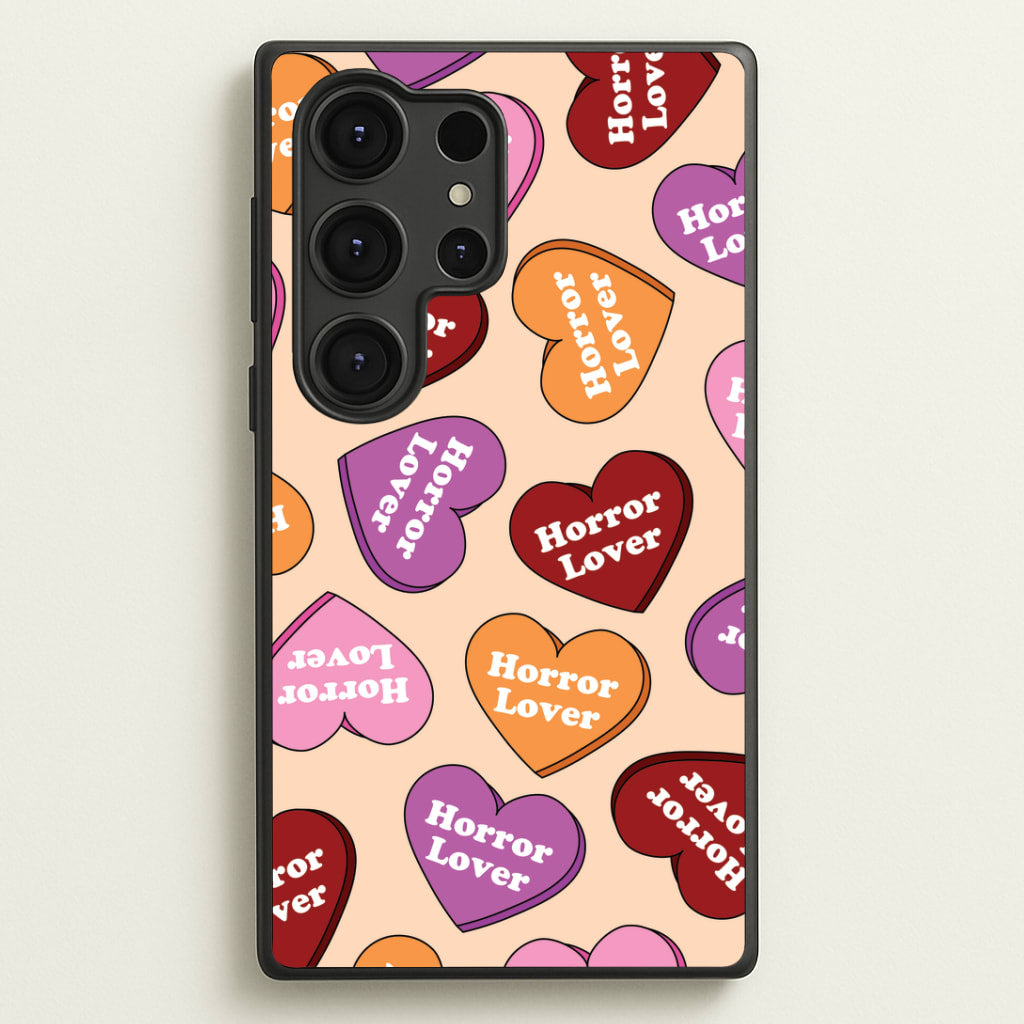 Horror Lover Hearts Pattern Galaxy S25 Ultra Case