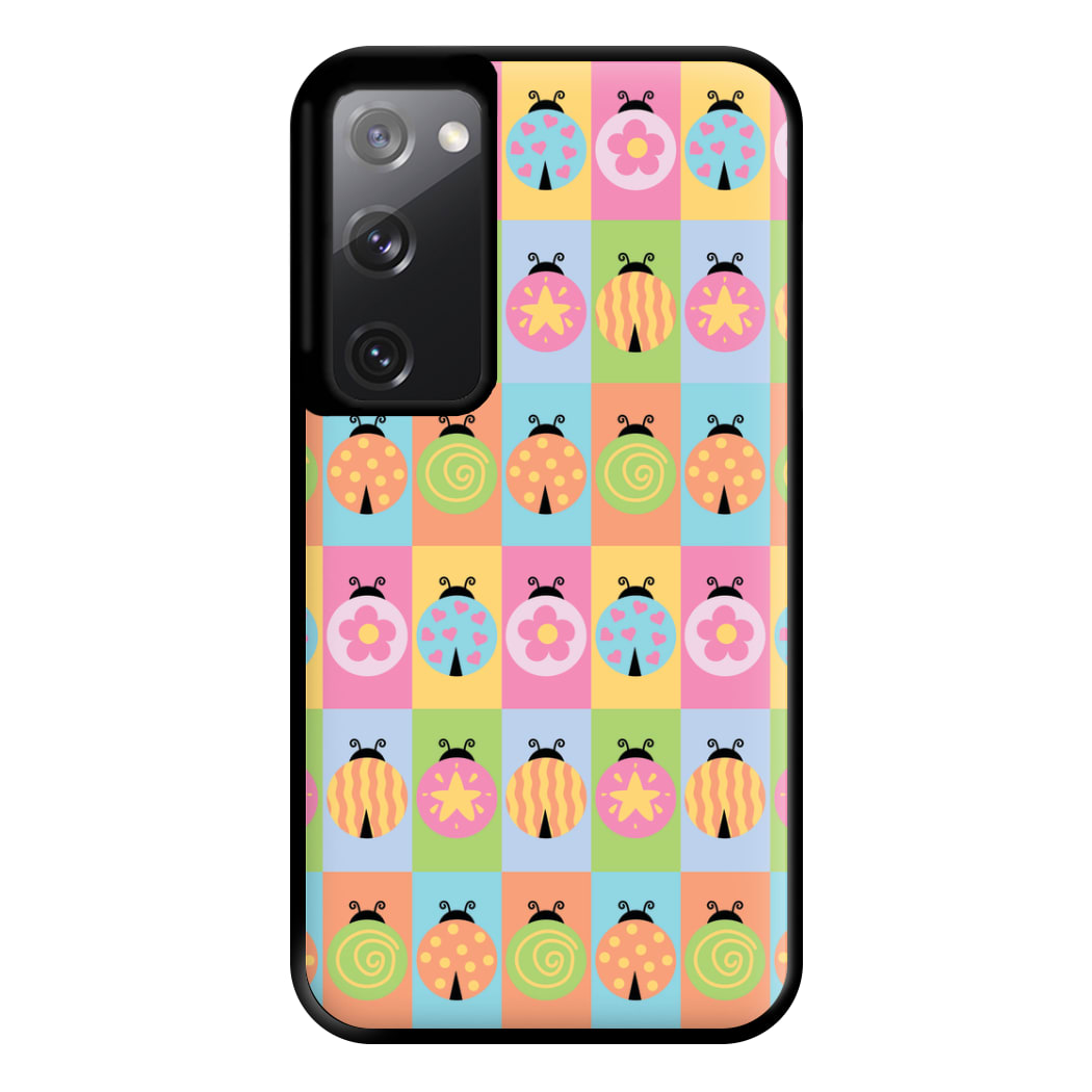 Cartoon Ladybugs Colourful Pattern Galaxy S20FE Case