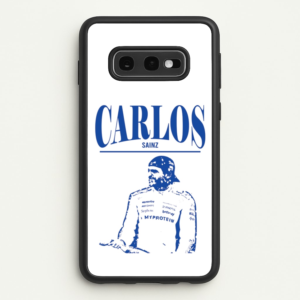 Carlos White And Blue Galaxy S10e Case