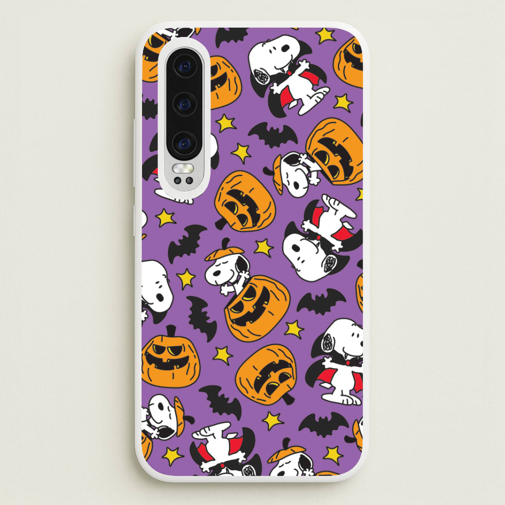 Cartoon Beagle Halloween Pattern Huawei P30 Case