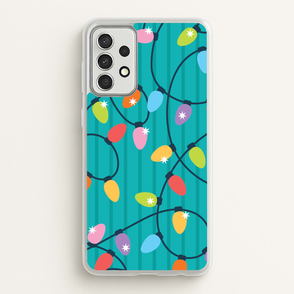 Funky Christmas Lights Pattern Galaxy A52 / A52s Case