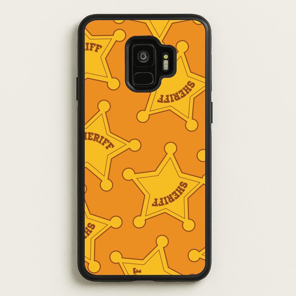 Sheriff Badge Pattern Galaxy S9 Case