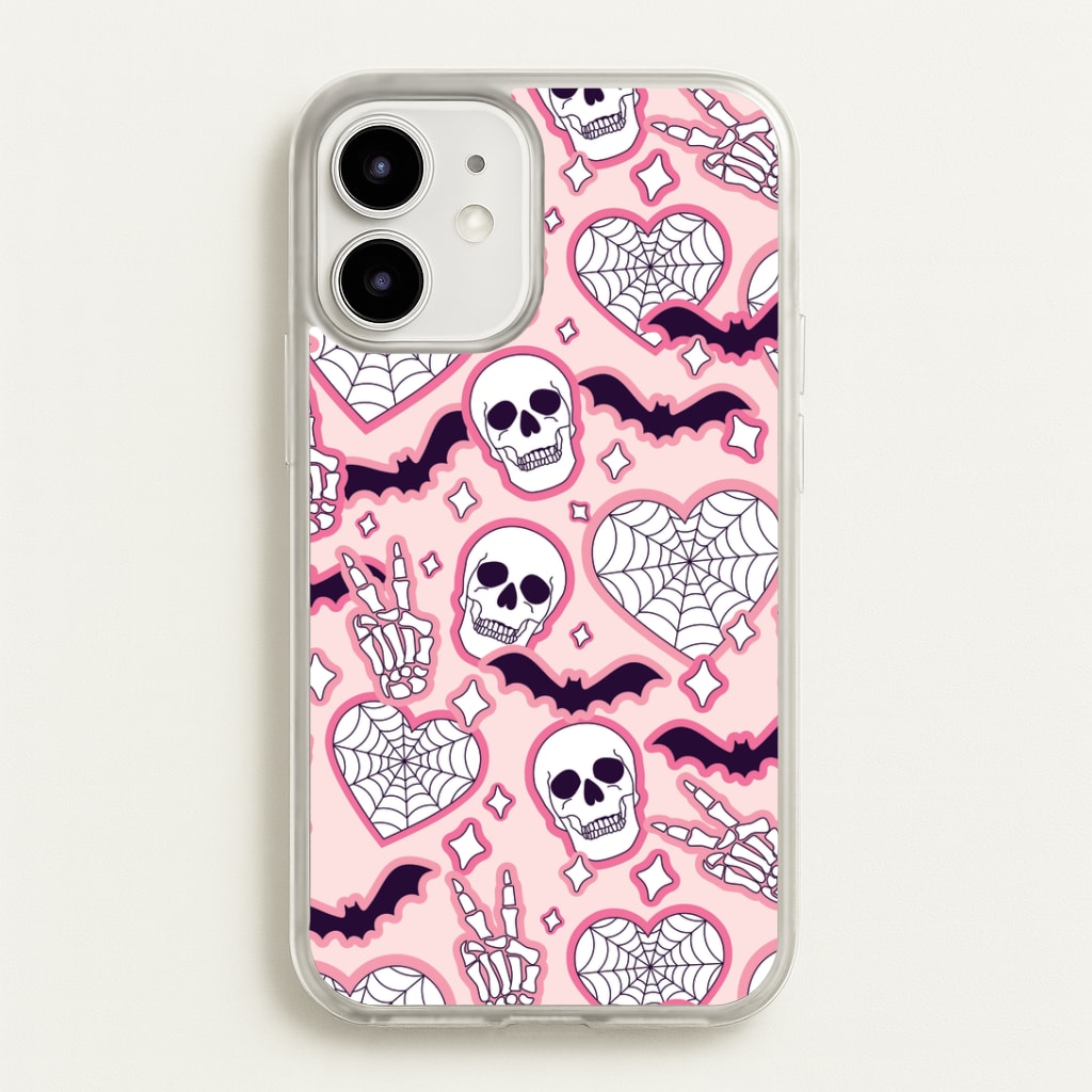 Cute Halloween Stickers Pattern iPhone 12 / 12 Pro Case