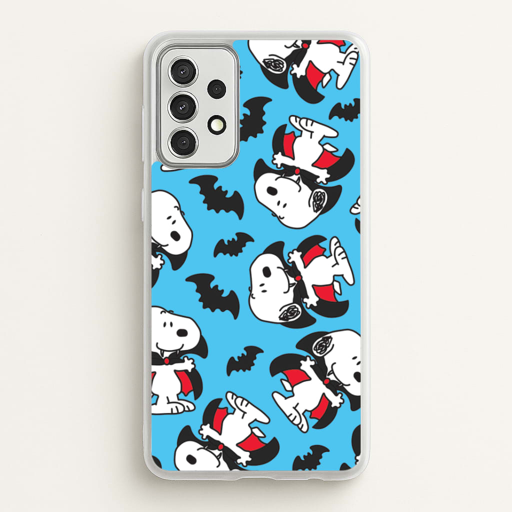 Cartoon Beagle Vampire And Bats Pattern Galaxy A52 / A52s Case