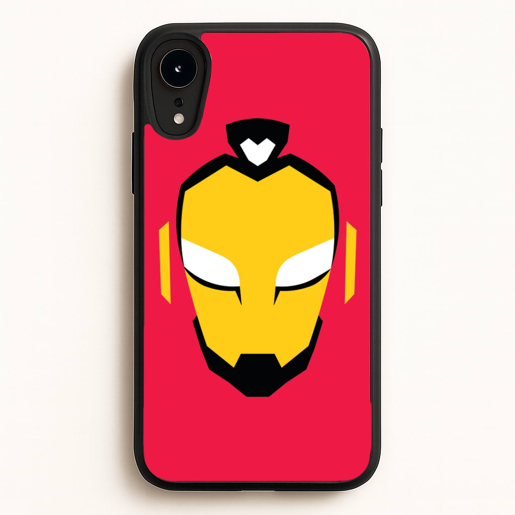 Metal Heart Hero Face iPhone XR Case