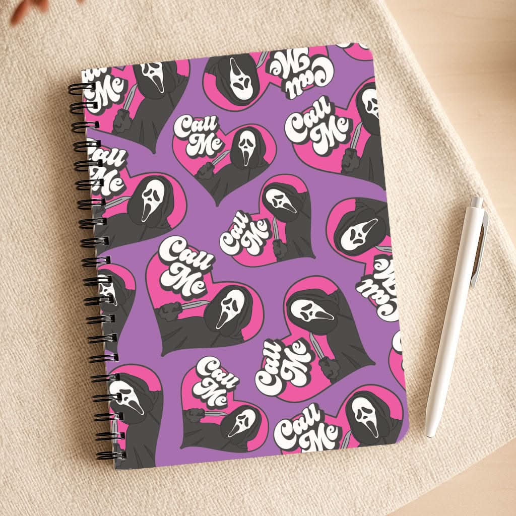 Call Me Heart Pattern Notepad
