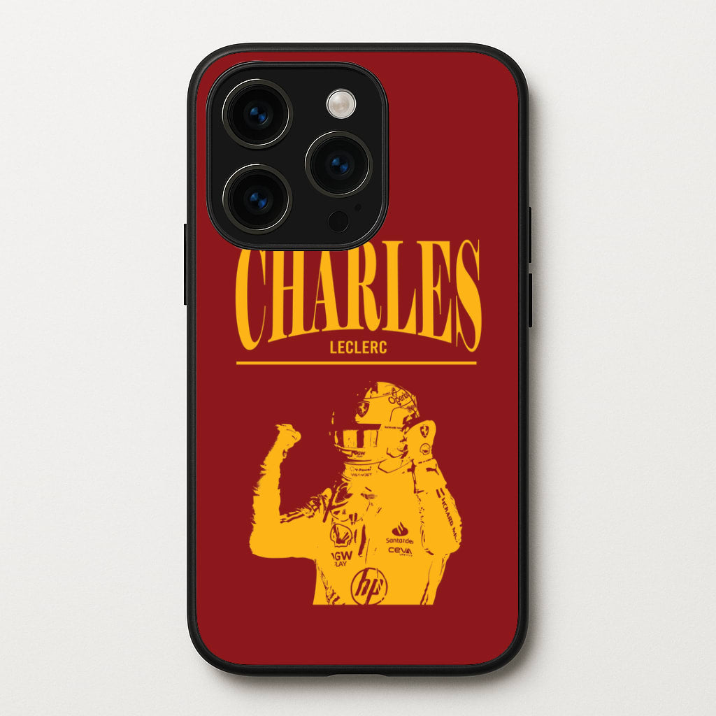 Charles Red And Gold iPhone 15 Pro Max Case