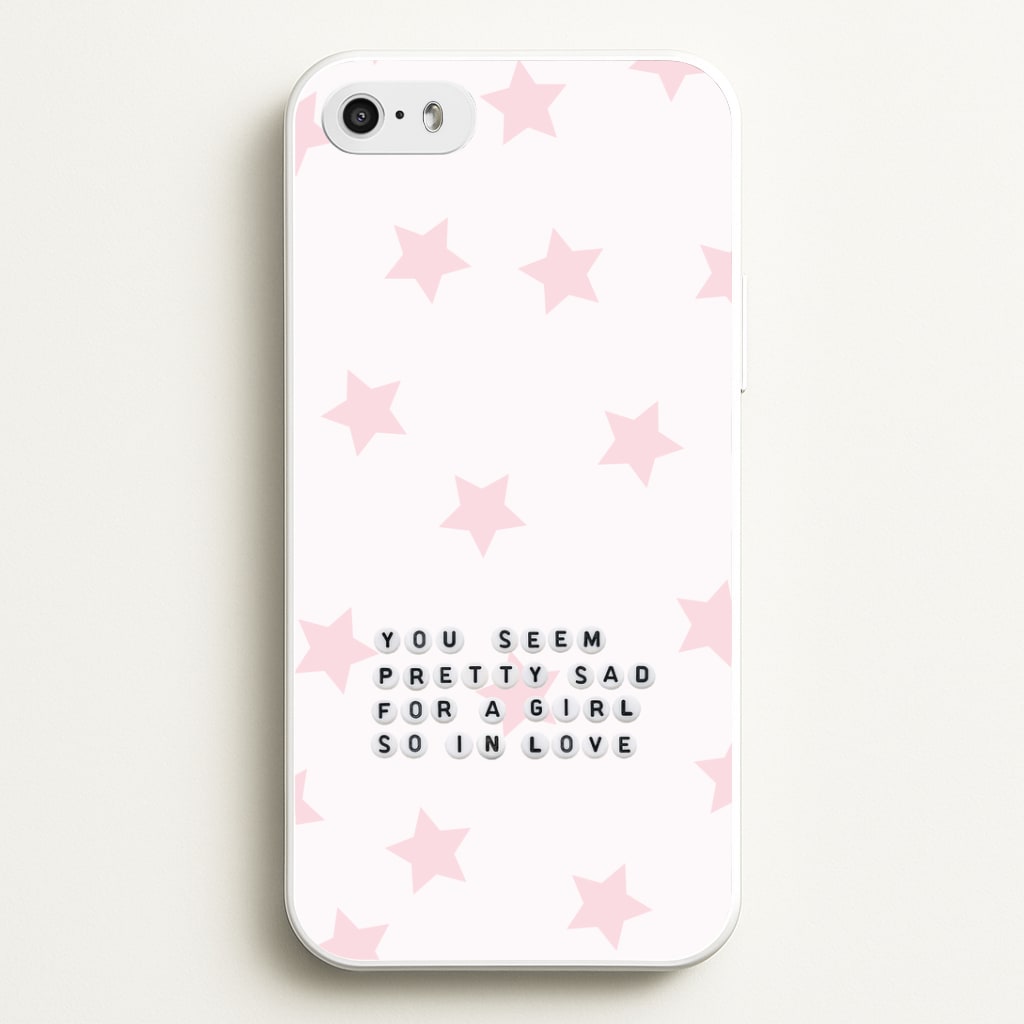 Pretty Sad Letter Beads iPhone 5 / 5s / SE 2016 Case