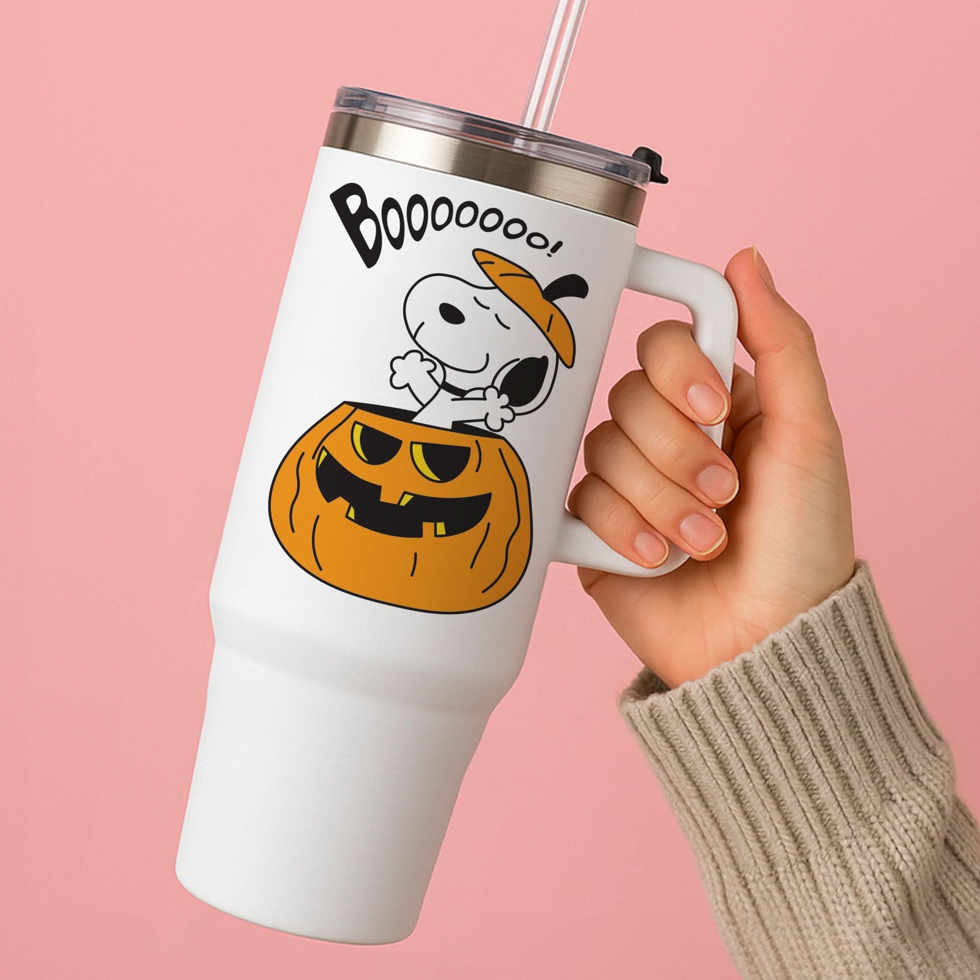 Cartoon Beagle Pumpkin Tumbler