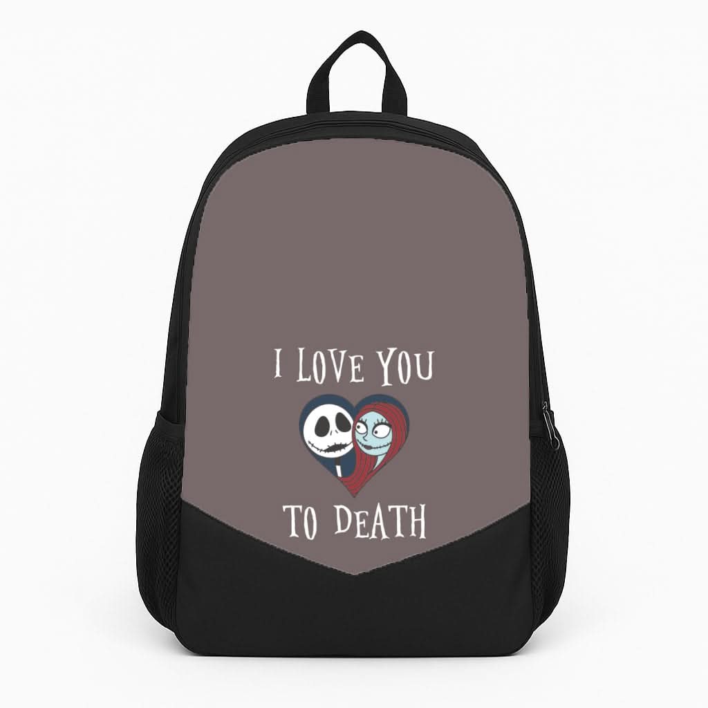 I Love You To Death Heart Backpack