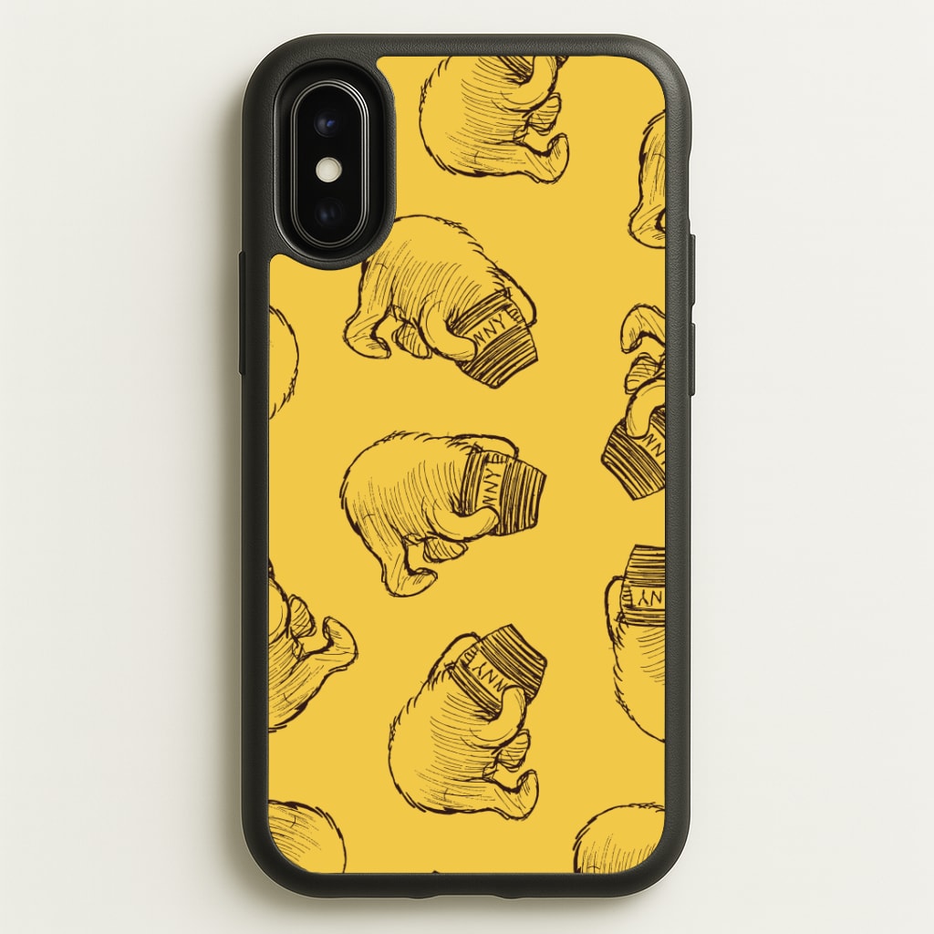 Winnie Honey Pot Pattern iPhone X / XS Case
