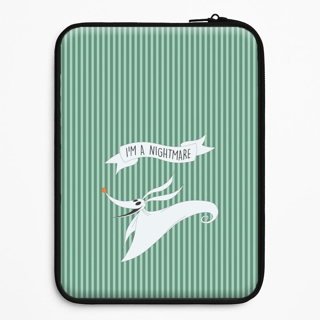 Stripey I'm A Nightmare Laptop Sleeve