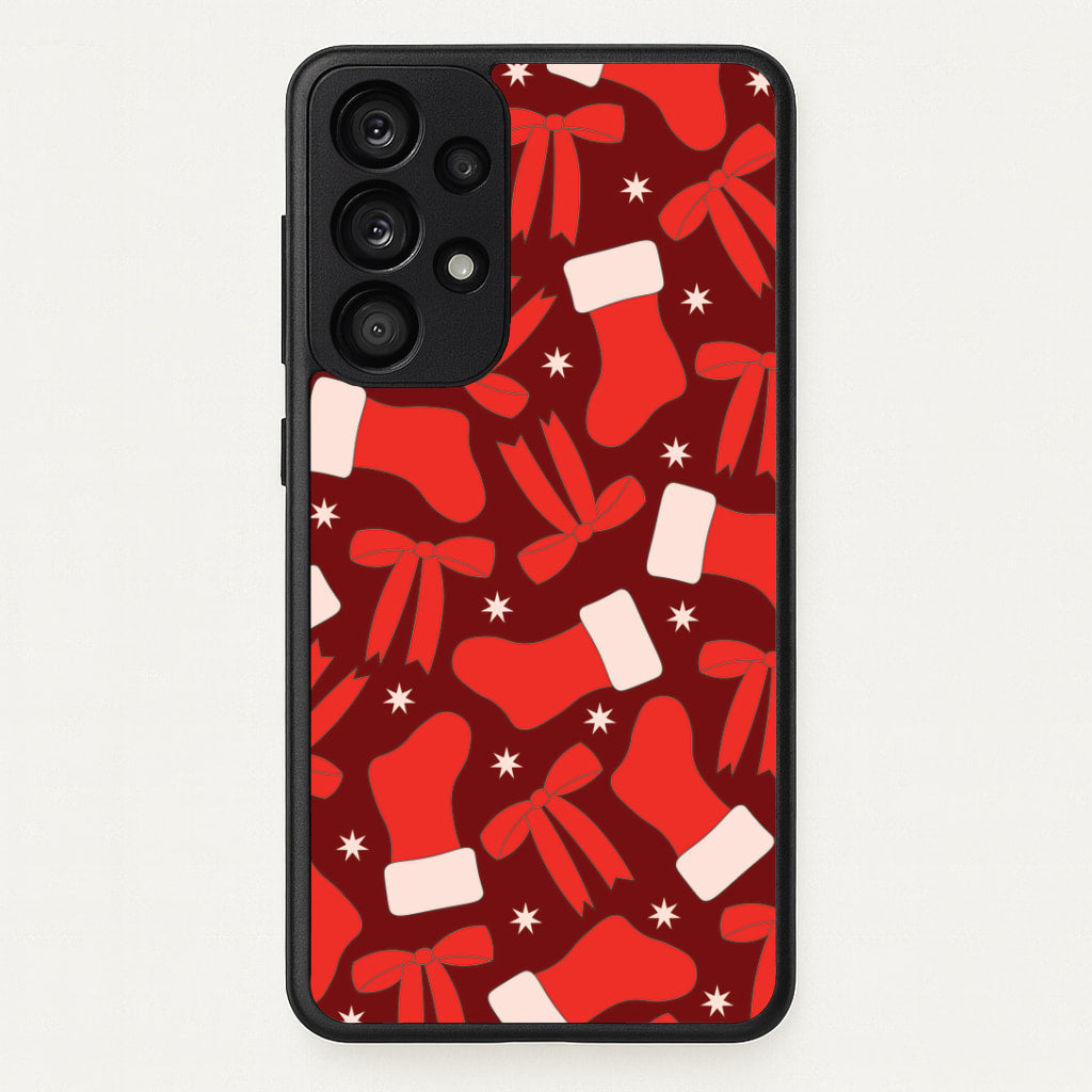Stockings And Bows Pattern Galaxy A33 Case