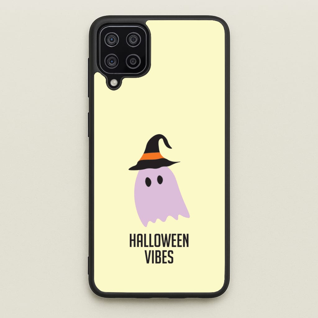 Purple Ghost Halloween Vibes Galaxy A12 Case