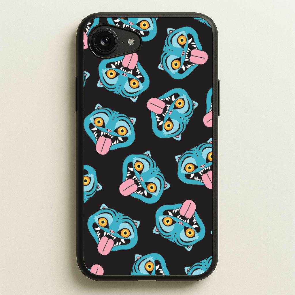 Demon Cat Pattern iPhone 16e Case