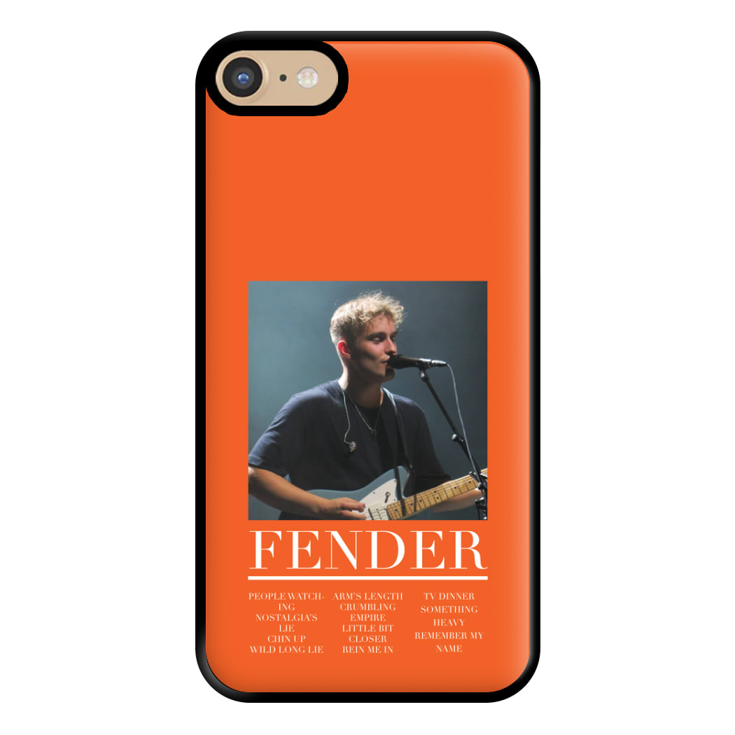 Fender Orange Song List iPhone 6 / 7 / 8 / SE Case