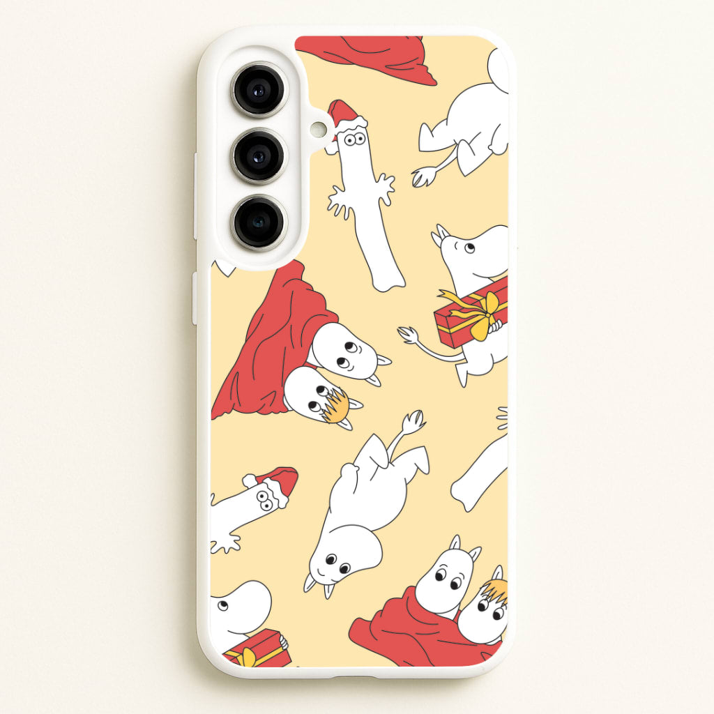 Christmas Mooms Pattern Galaxy A56 Case
