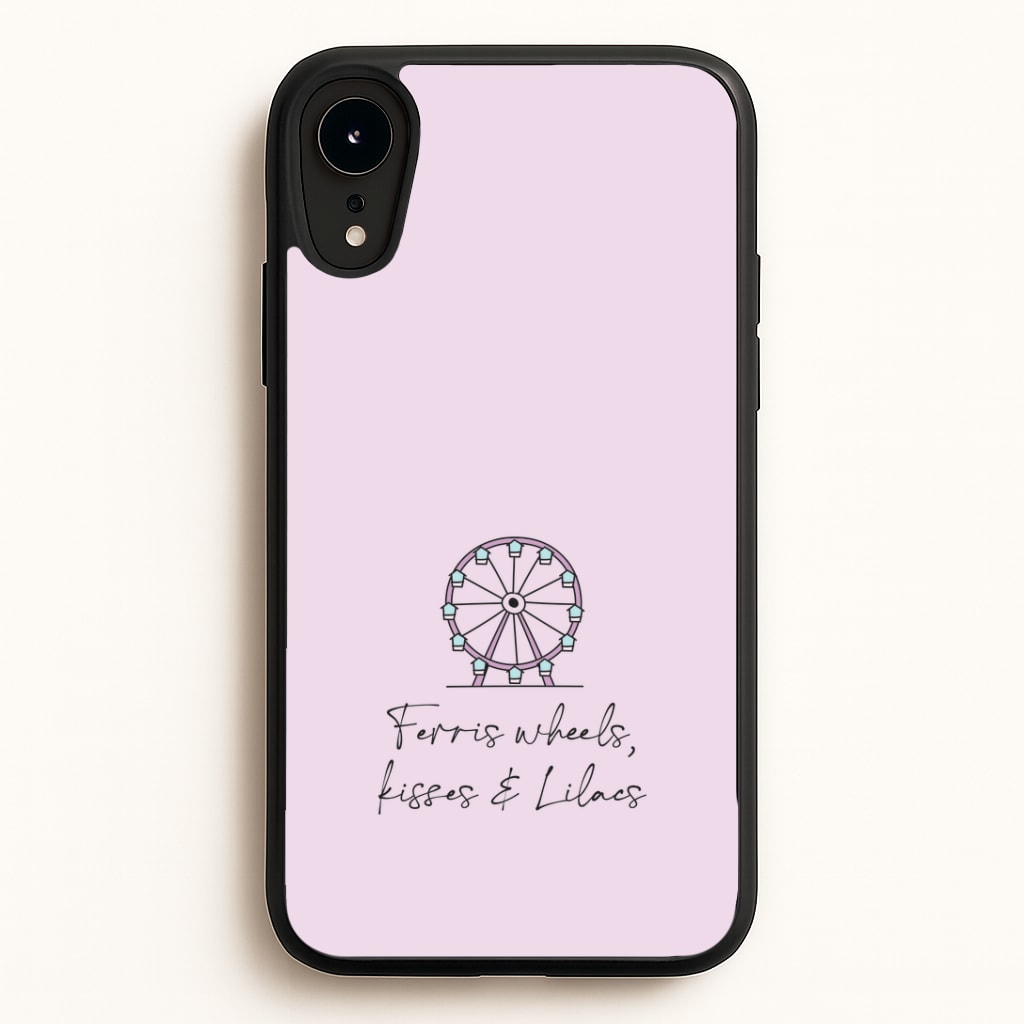 Ferris Wheels, Kisses & Lilacs iPhone XR Case