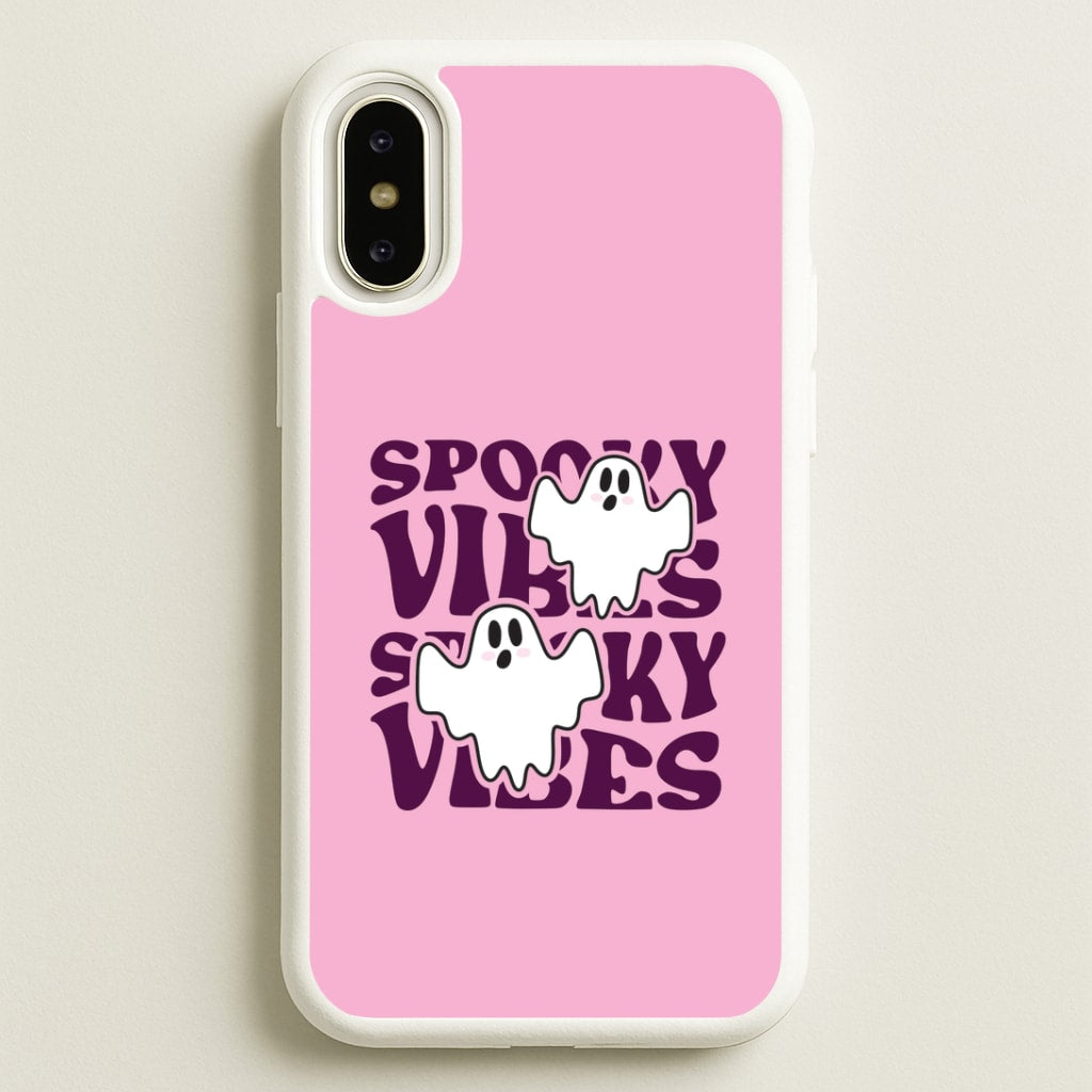 Spooky Vibes Pink iPhone X / XS Case