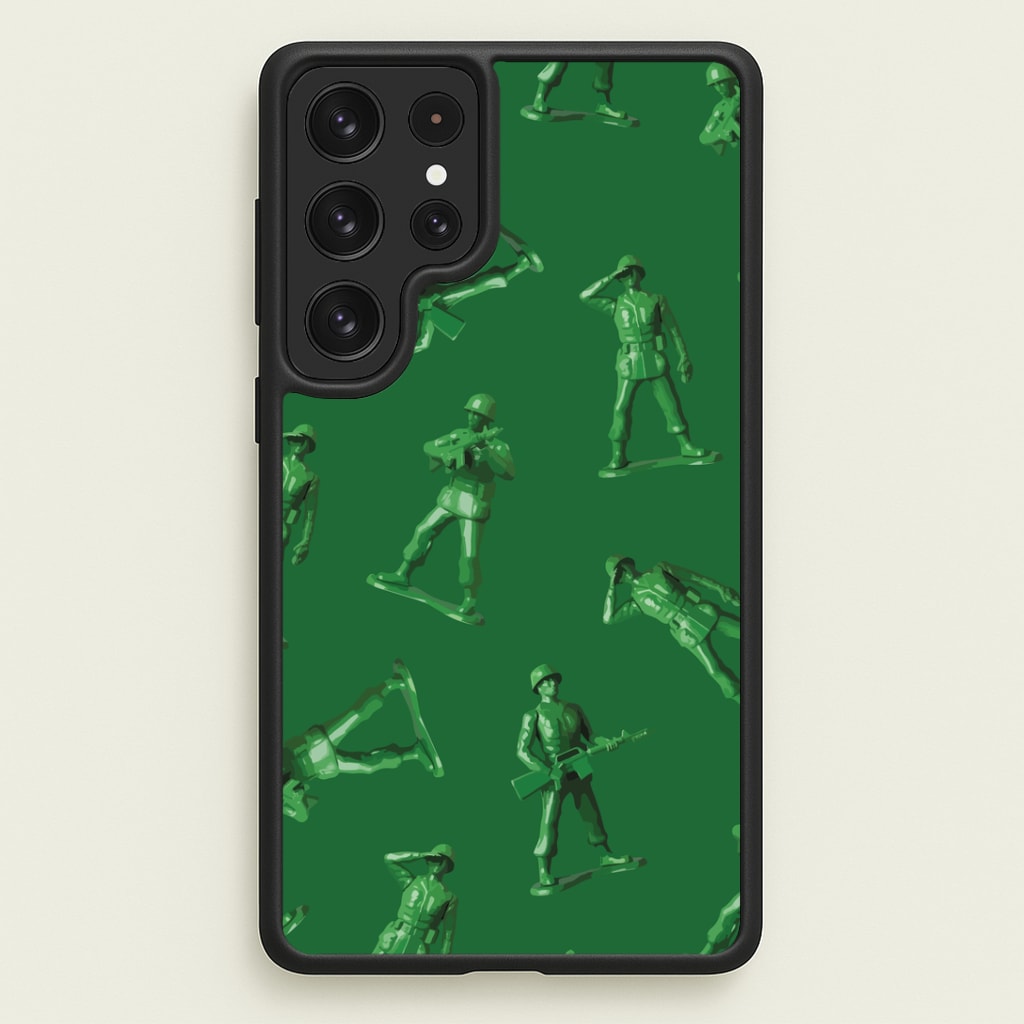 Toy Army Soldier Pattern Galaxy S22 Ultra Case