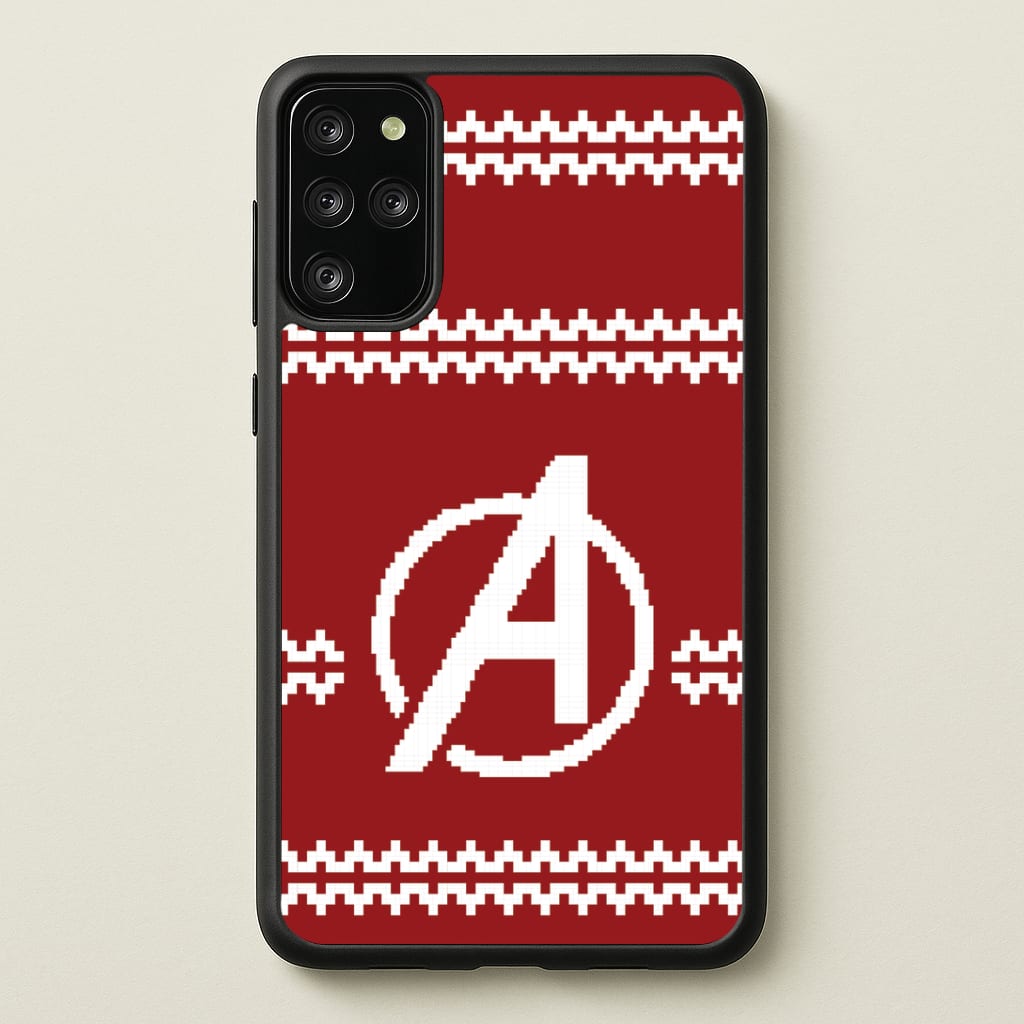 Superhero Team Red Christmas Jumper Galaxy S20 Plus Case