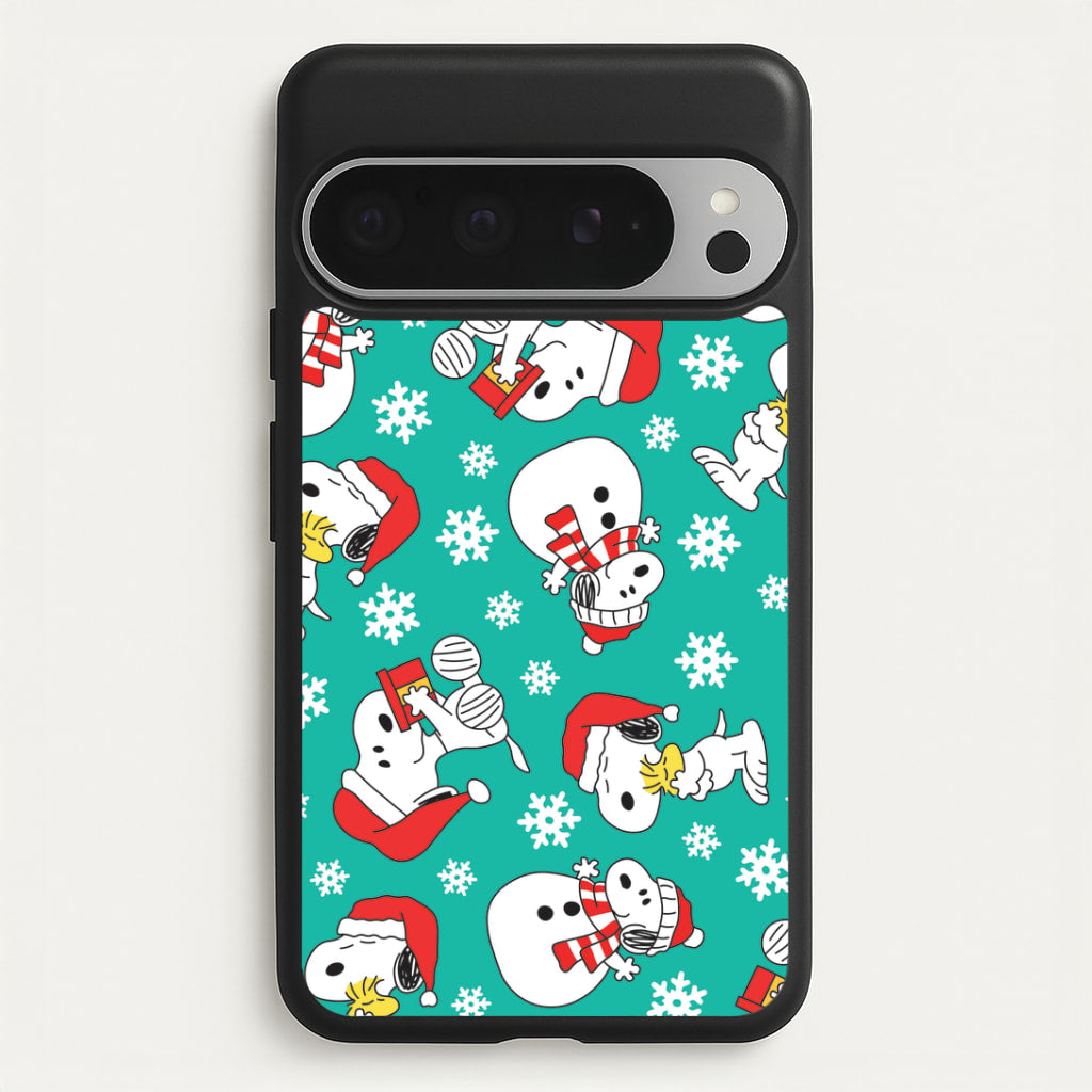 Christmas Cartoon Beagle Pattern Google Pixel 9 Pro XL Case