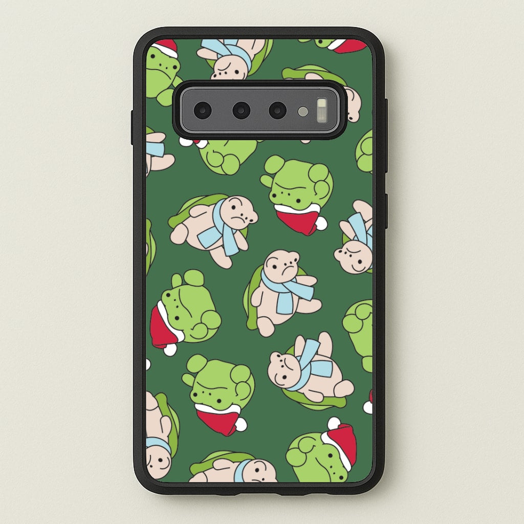 Grumpy Christmas Plushies Pattern Galaxy S10 Case