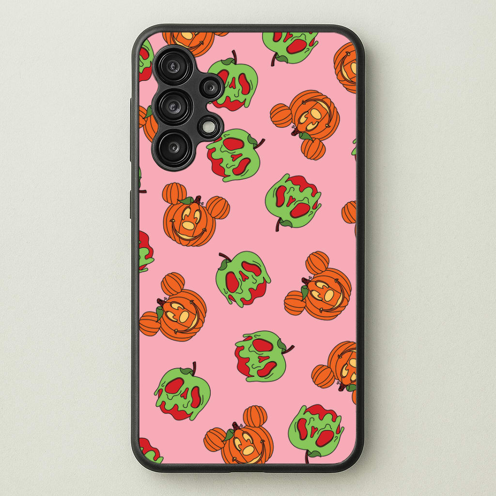 Pumpkin Mouse And Poison Apple Pattern Galaxy A13 Case
