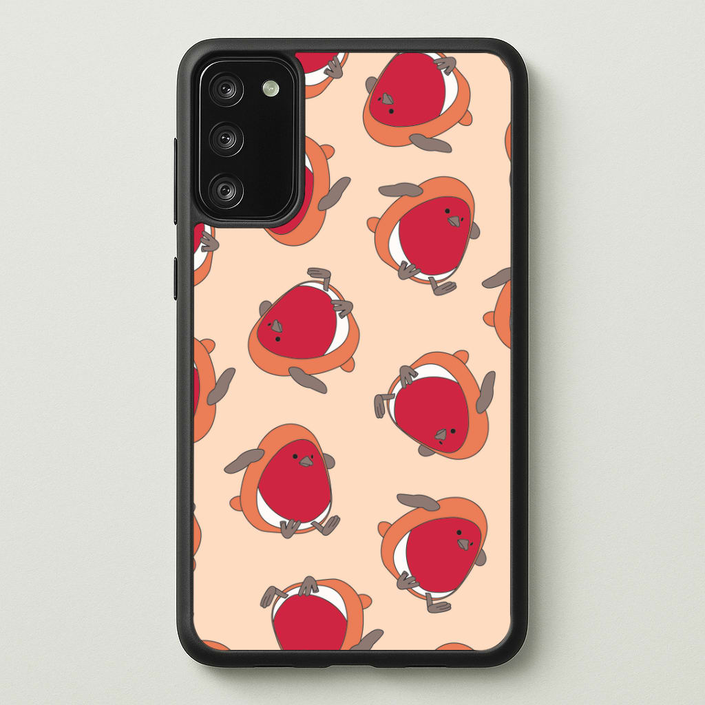 Christmas Robin Plush Pattern Galaxy A41 Case