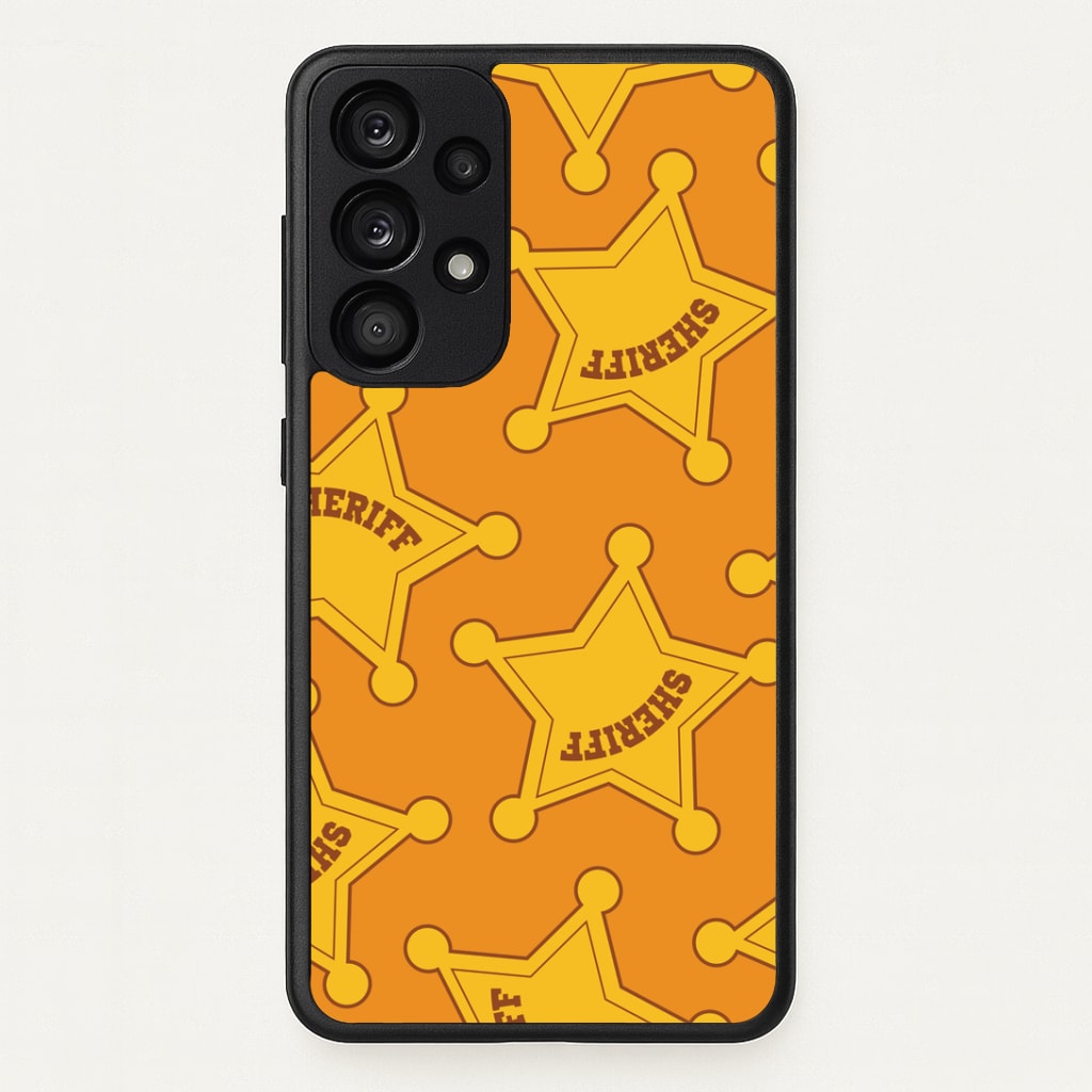 Sheriff Badge Pattern Galaxy A33 Case