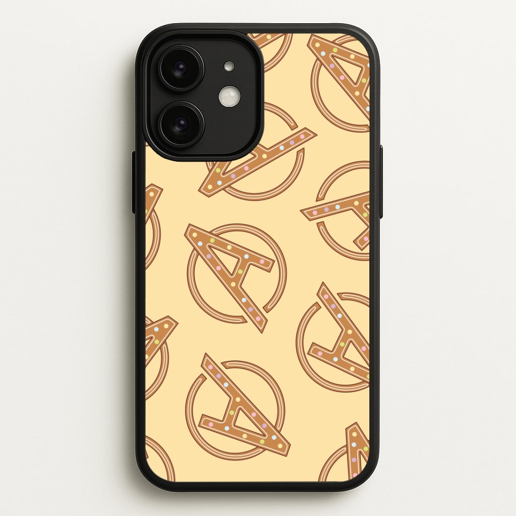 Superhero Team Gingerbread Pattern iPhone 11 Case
