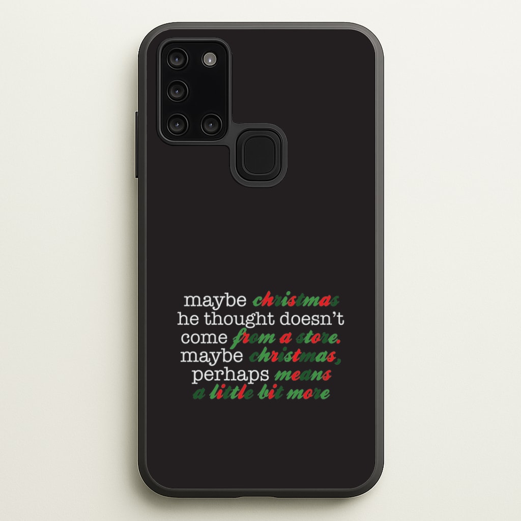 Green Creature Quote Galaxy A21s Case