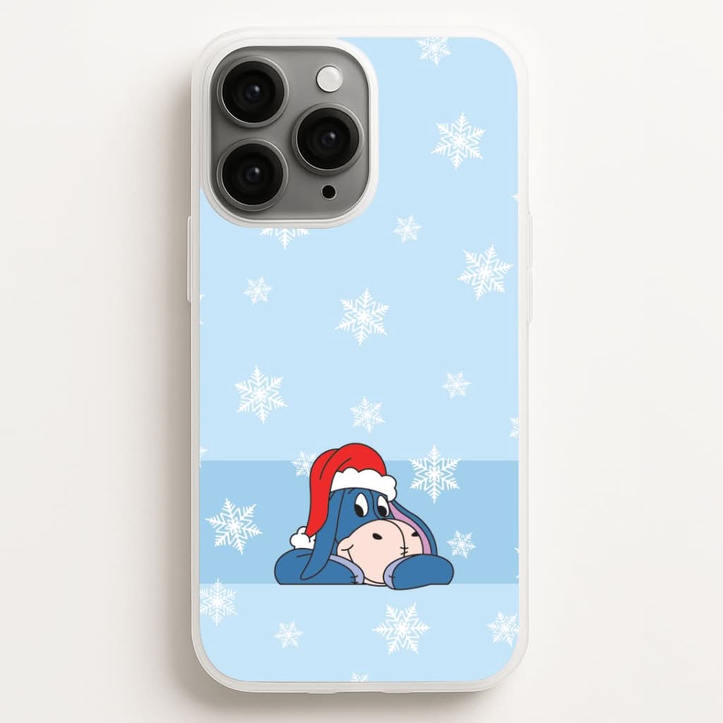 Cartoon Donkey Snowflakes Phone Case for Apple iPhone, Samsung Galaxy, Huawei and Google Pixel