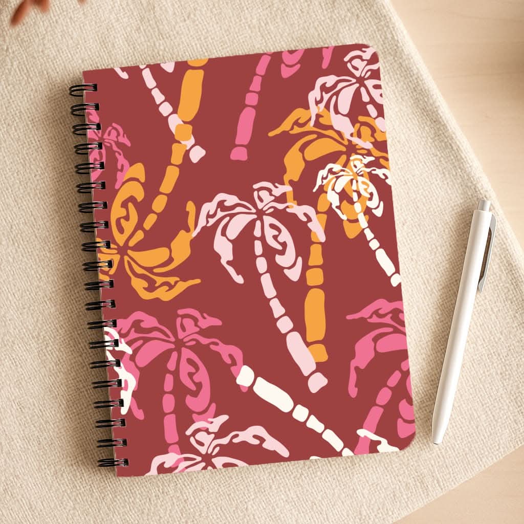 Abstract Palm Trees Pattern Notepad