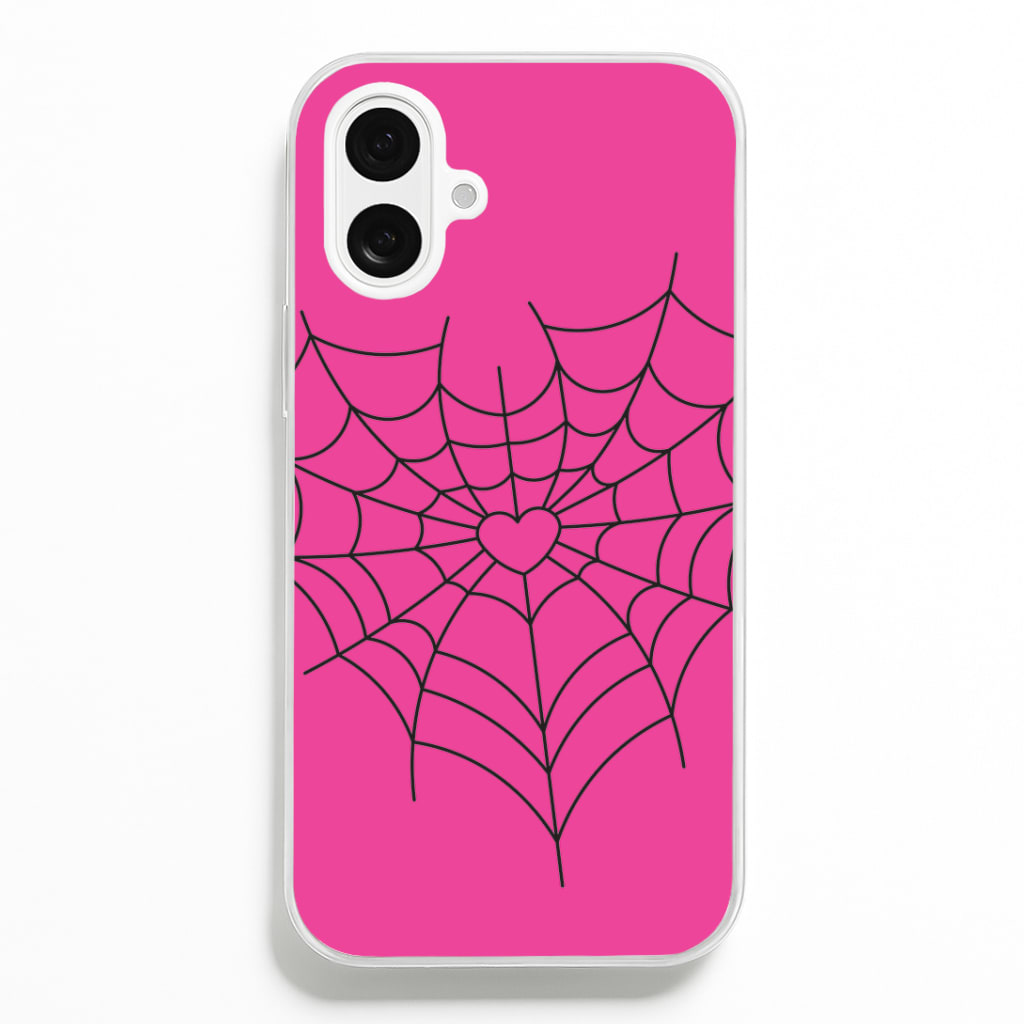 Spiderweb Hearts II iPhone 16 Plus Case