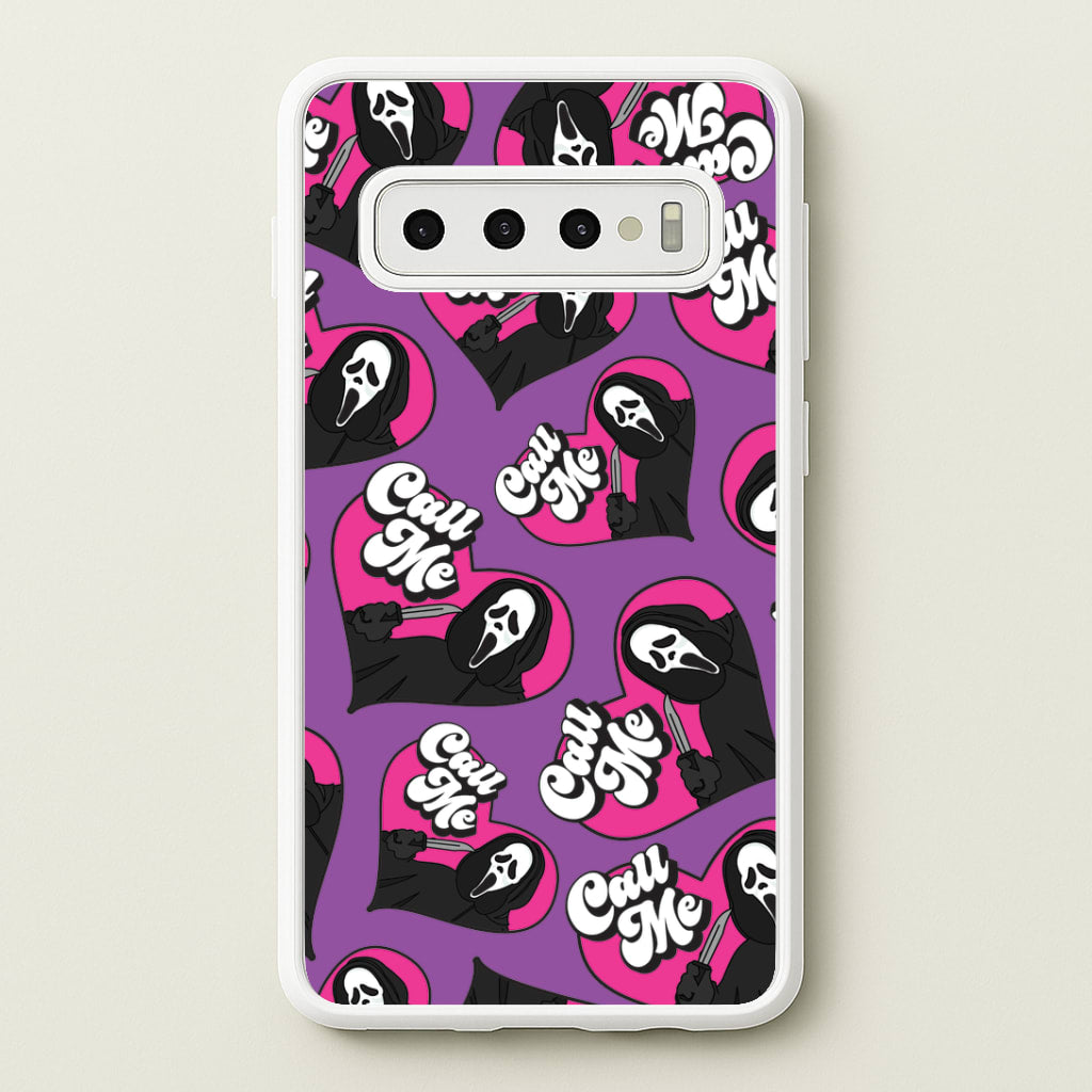 Call Me Heart Pattern Galaxy S10 Plus Case