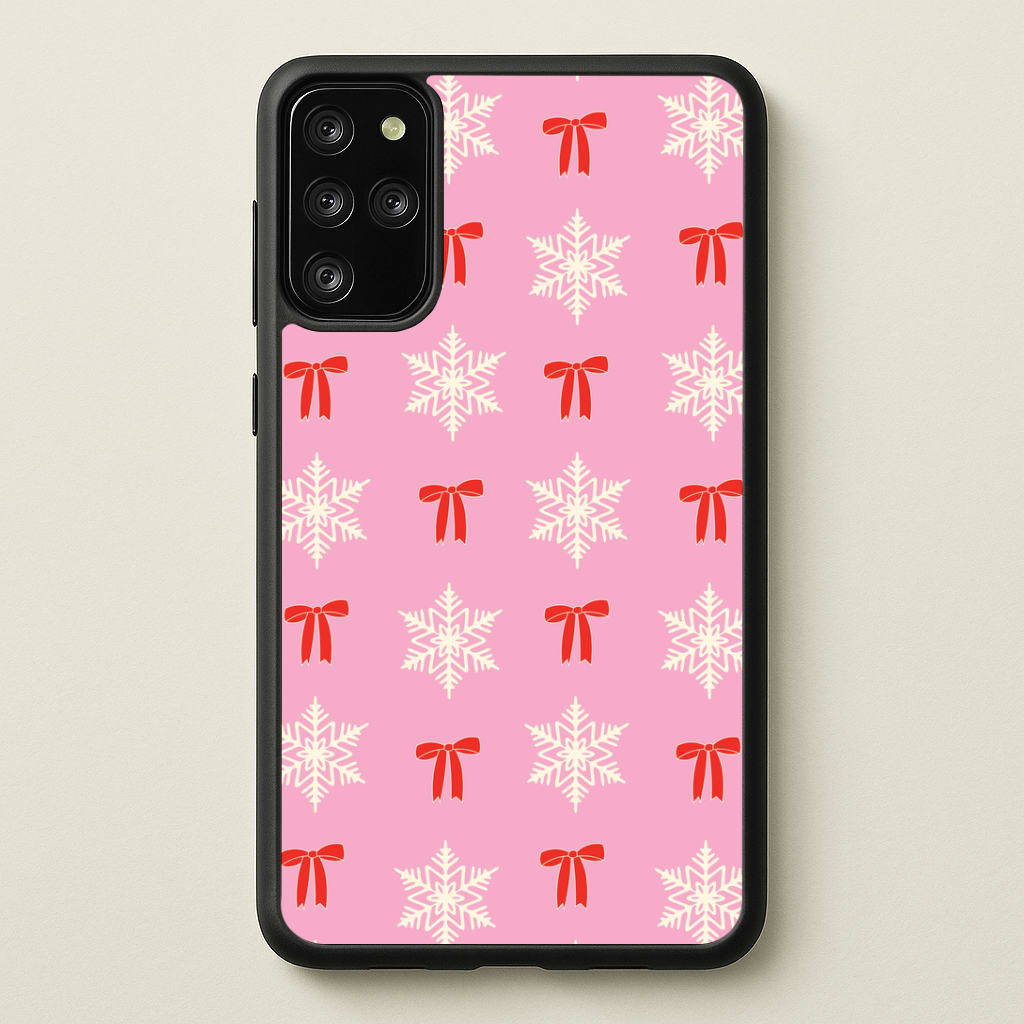 Coquette Bows And Snowflakes Pattern Galaxy S20 Plus Case