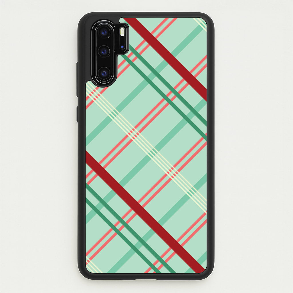 Pastel Tartan Christmas Pattern Huawei P30 Pro Case