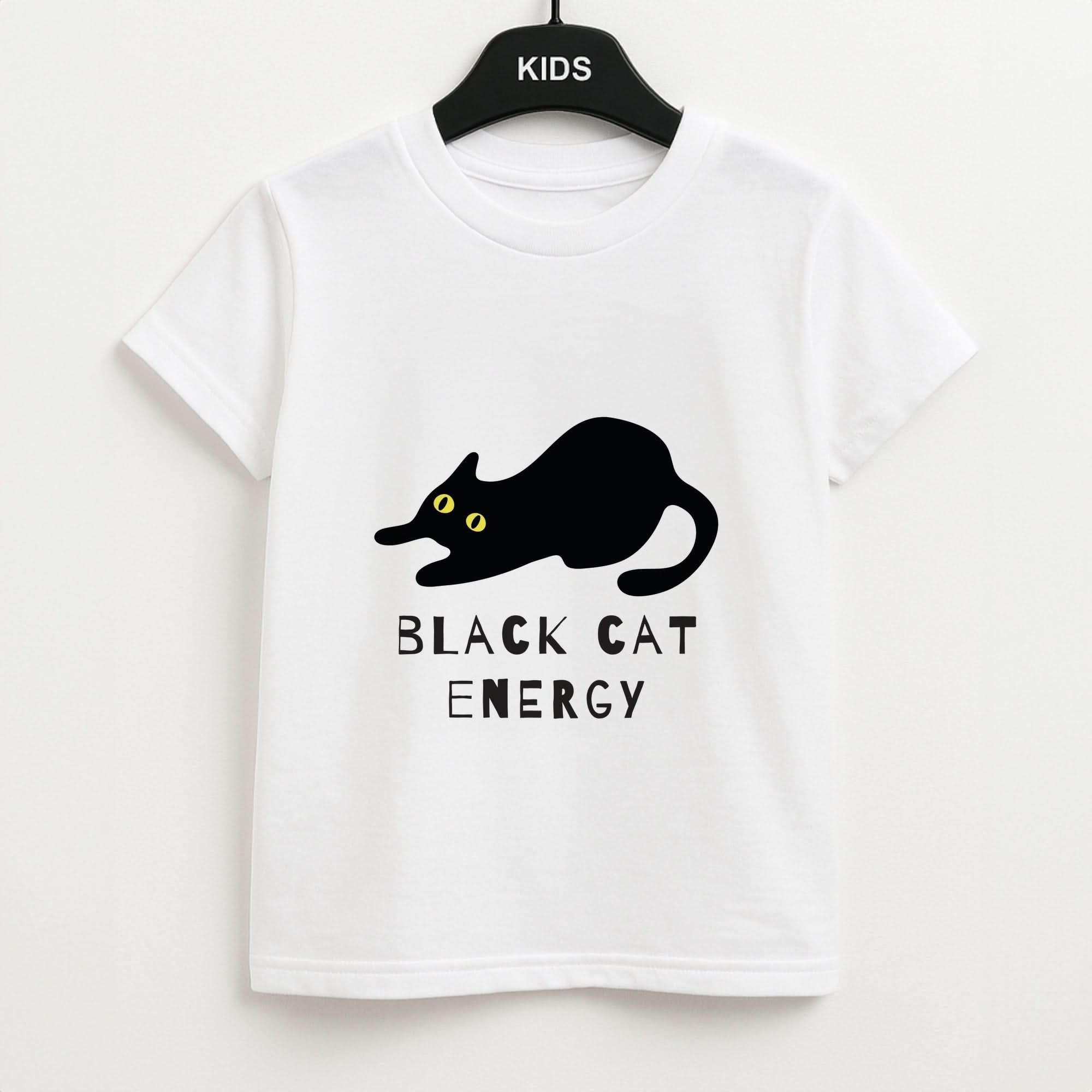Black Cat Energy Kids Unisex T-Shirt