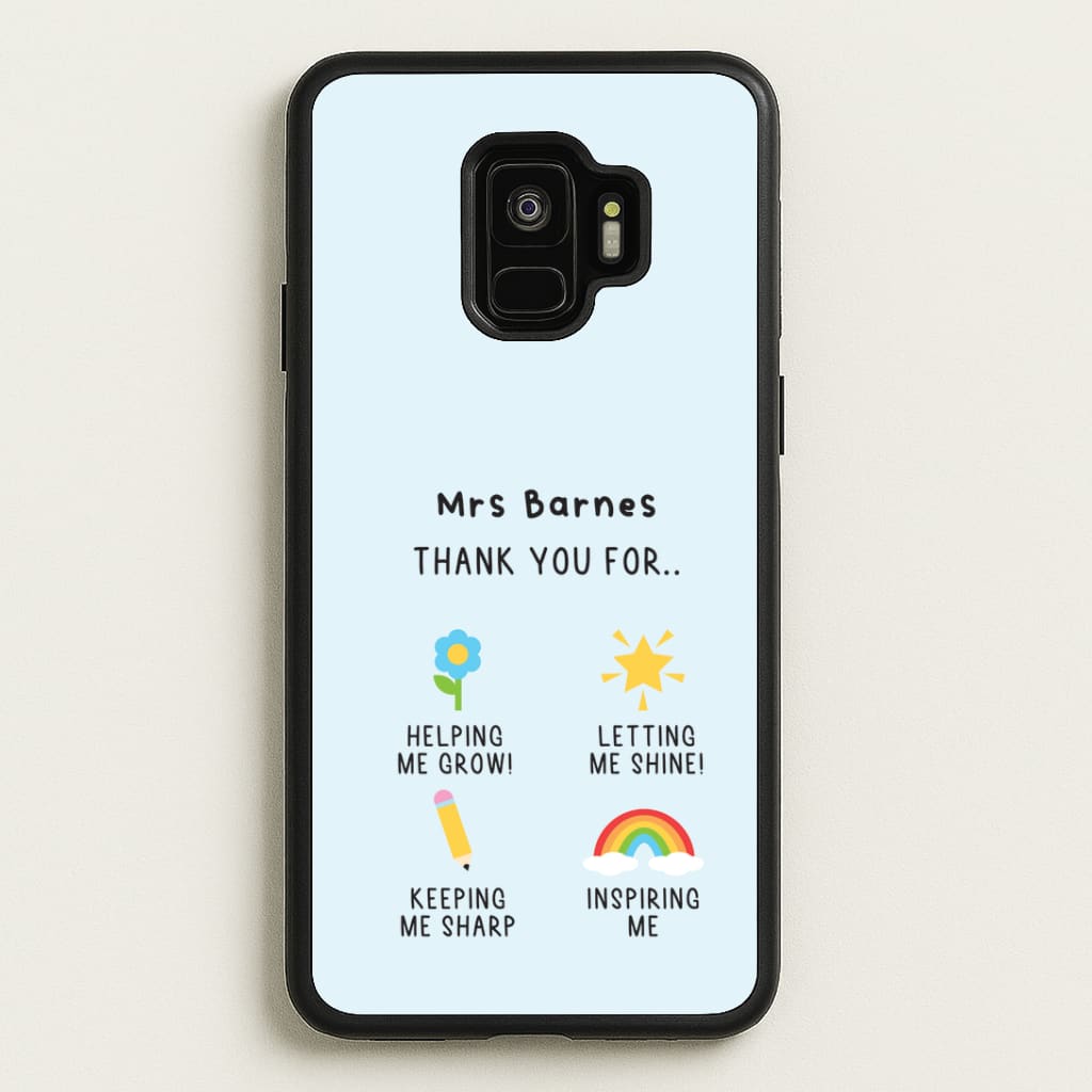 Thank You For Helping Me Galaxy S9 Case