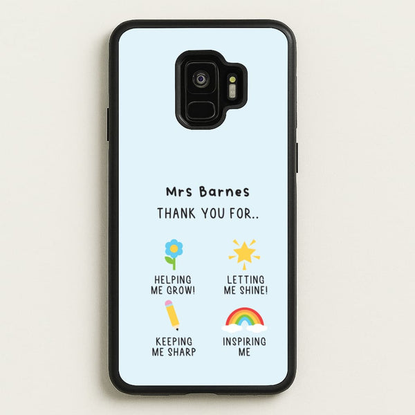 Thank You For Helping Me Galaxy S9 Case