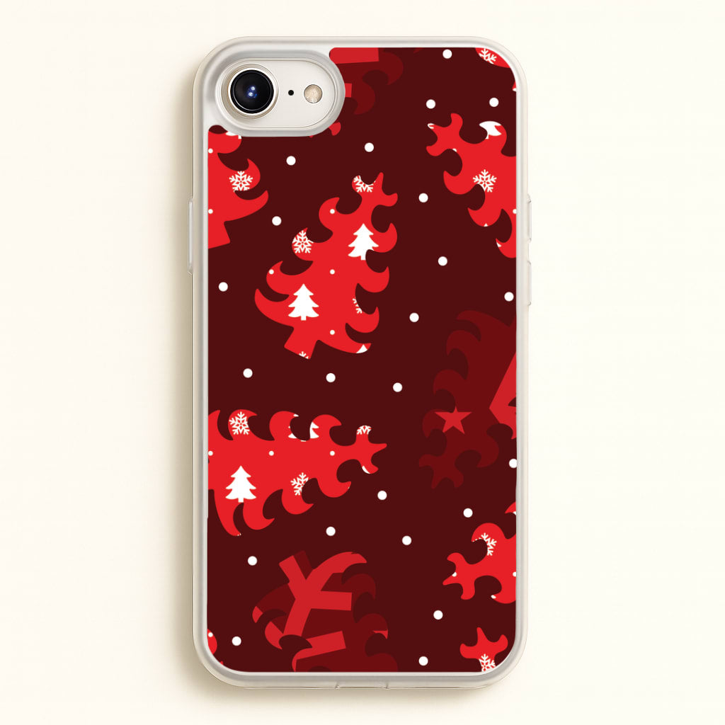 Wrapping Paper Christmas Tree Pattern iPhone 6 Plus / 7 Plus / 8 Plus Case