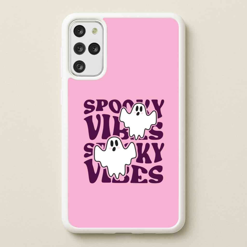 Spooky Vibes Pink Galaxy S20 Plus Case
