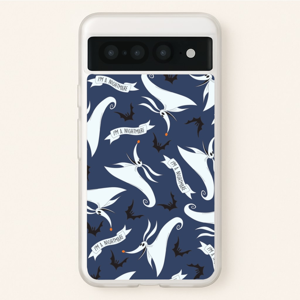 Skeleton Dog And Bats Pattern Google Pixel 7 Pro Case