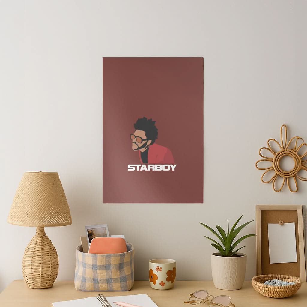 Starboy Singer Title Art Print