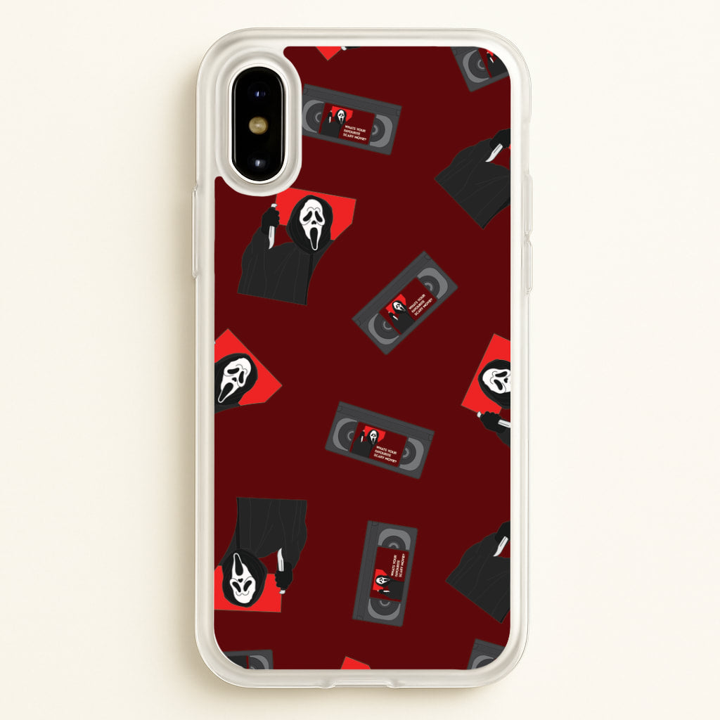 VHS & Ghostface Pattern iPhone X / XS Case