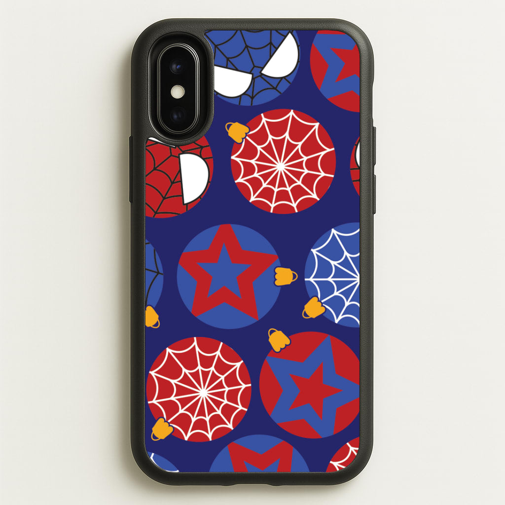 Spider Hero Baubles Pattern iPhone X / XS Case